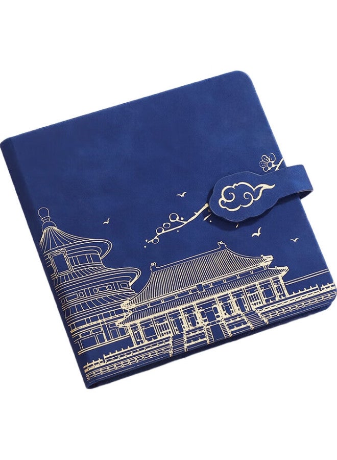 Longe Langjie Travel Stamp Collection Book, Stamp Museum Collection Album, High-Quality Blank Journal, Nanjing Beijing Chongqing Scenic Spot Check-In Souvenir Book, Forbidden City Tourism Observation Notebook - Image 1