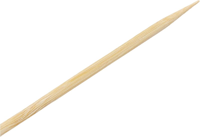 PAPSTAR Kebab Skewers/Wooden Skewers (Pack of 1000) 20 cm Diameter 0.3 cm Natural Wooden Bamboo Skewers One Side Pointed Flat Side for Gripping Parties/BBQs in Cardboard Box #16658 - Image 5