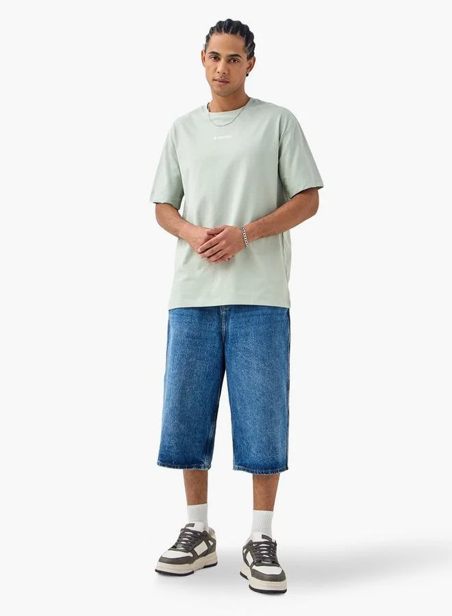 ستارتر تيشيرت ستارتير بطبعة شعار وأكمام قصيرة