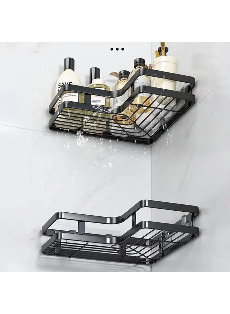 Corner Shower Caddy – Waterproof & Quick-Dry Wall Mounted Bathroom Shelf, Rustproof Storage Rack for Shampoo, Soap & Accessories - Image 4