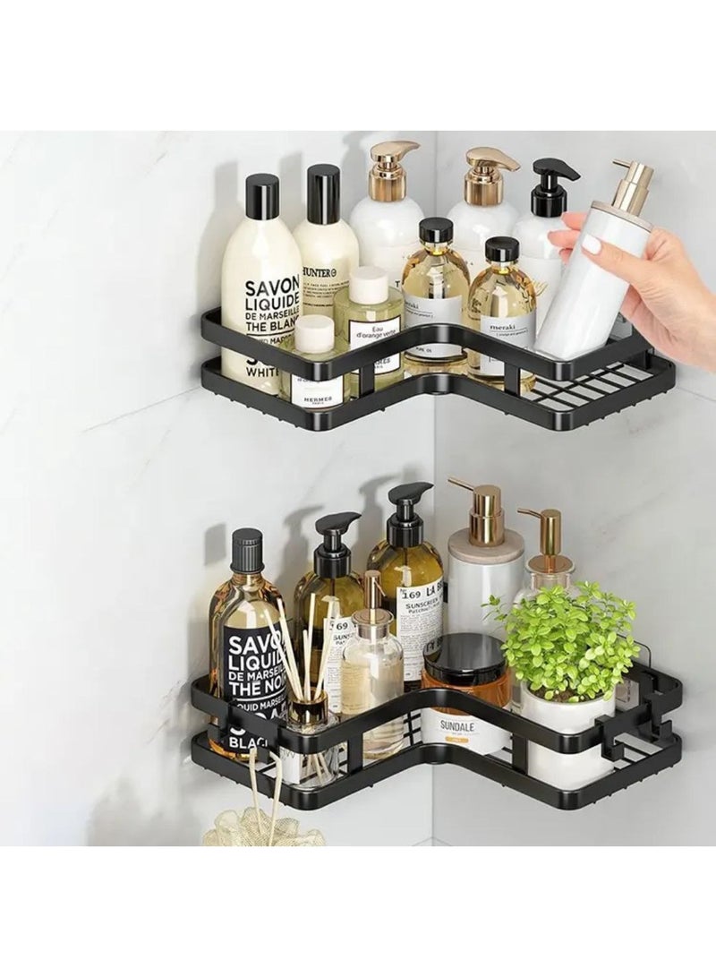 Corner Shower Caddy – Waterproof & Quick-Dry Wall Mounted Bathroom Shelf, Rustproof Storage Rack for Shampoo, Soap & Accessories - Image 5