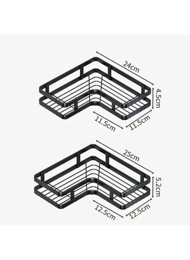 Corner Shower Caddy – Waterproof & Quick-Dry Wall Mounted Bathroom Shelf, Rustproof Storage Rack for Shampoo, Soap & Accessories - Image 3
