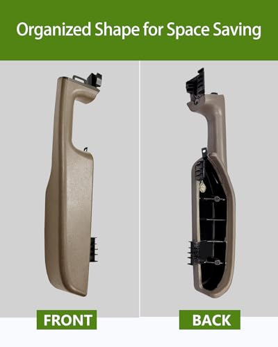 UMISHI Front Right Passenger Door Armrest Handle Replacement for Chevy Suburban/Tahoe GMC Yukon/Escalade/Avalanche 1999-06 Replaces 88981547 15703701 (Beige) - Image 3