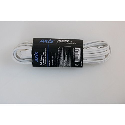 AXIS COMMUNICATIONS AXIS 45503 6-Feet 3-Outlet White Wall Hugger Indoor Extension Cord - Image 2