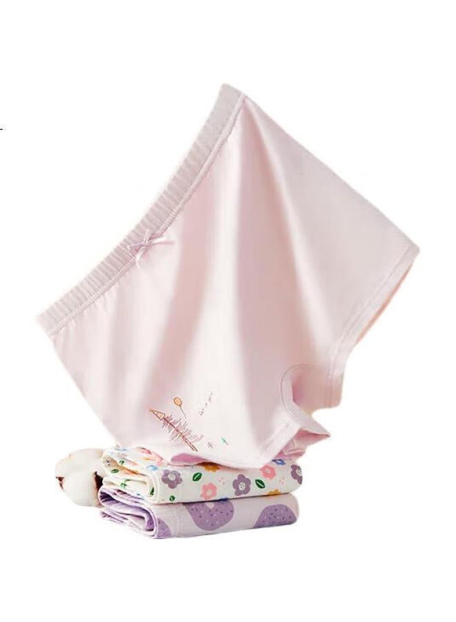 Red Bean Children'S Underwear Girls Cotton Ammonia Antibacterial Square Shorts Baby Girls Comfortable Pants Four-Corner Pants K4006 120 - Image 3