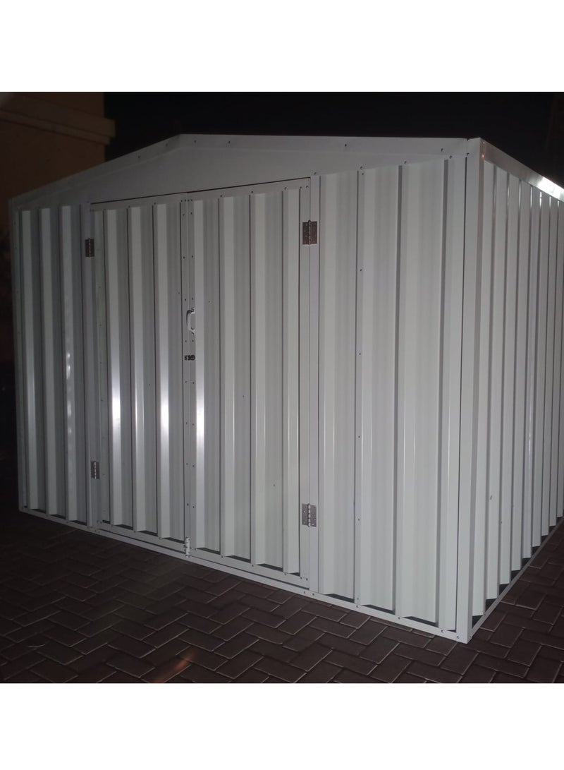 ماركة غير محددة حظيرة تخزين الحديقة / باب معدني مجلفن / باب مفصلي  - Image 1