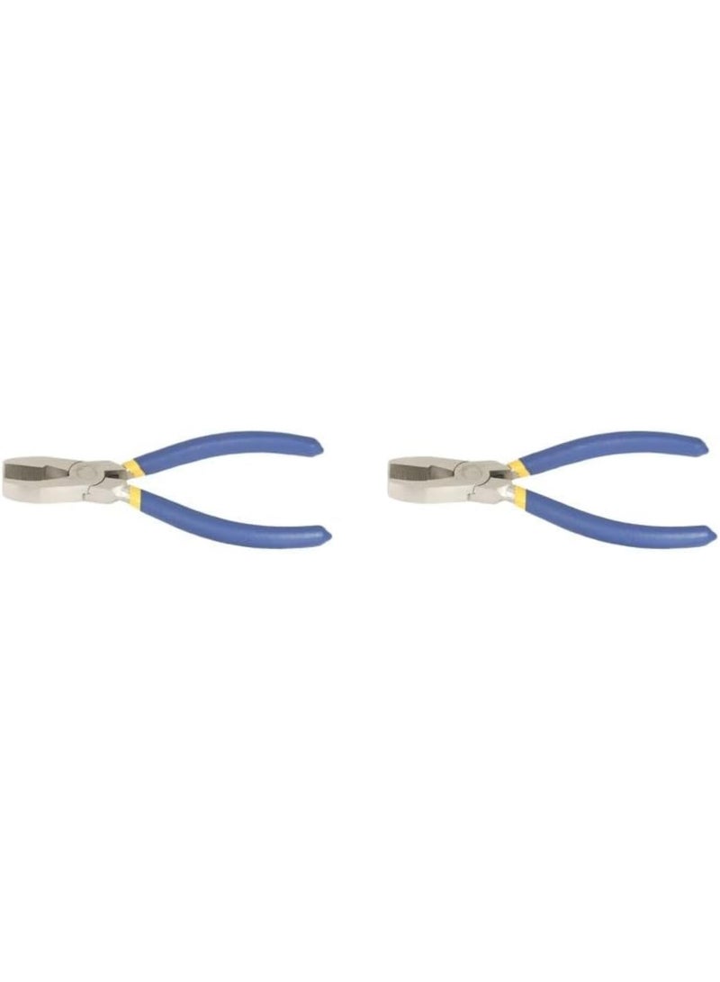 GGOOT 2 Set Glass Cutting Plier Tool Bent Nose Pliers for Tiles Key Fob Hardware Install  - Image 1