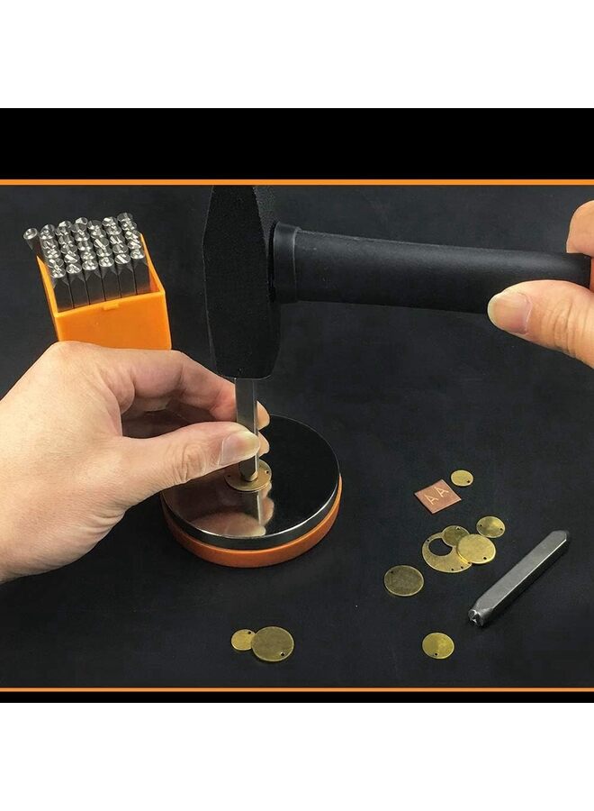 مجموعة أدوات ختم معدنية احترافية من الفولاذ، ٣٦ قطعة، مجموعة تثقيب أرقام وحروف فولاذية، مصنوعة من سبائك الفولاذ HRC ٥٨-٦٢ لختم المجوهرات. (المقاس: ٥ مم) - Image 4