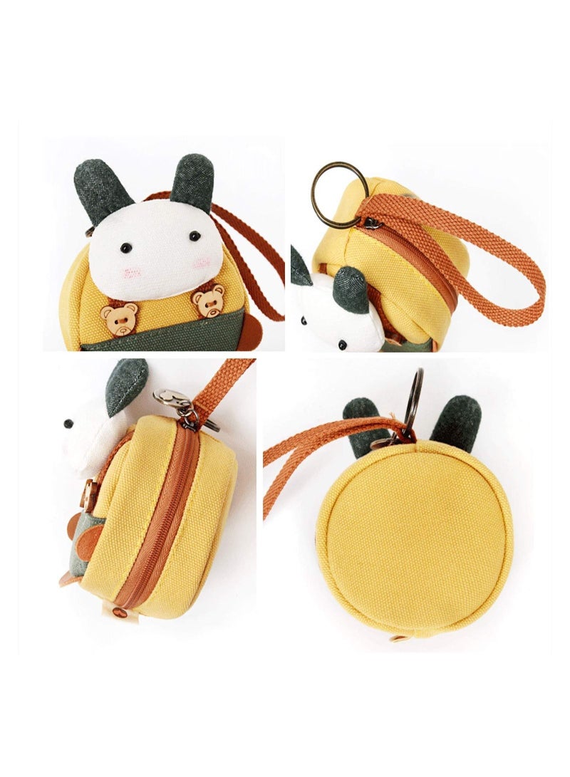 Rabbit Canvas Zipper Pacifier Pocket Pack Gift for New Mom - Image 3