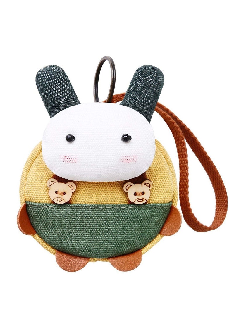Rabbit Canvas Zipper Pacifier Pocket Pack Gift for New Mom - Image 1