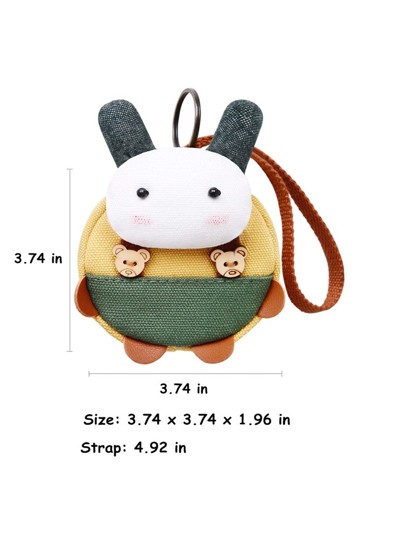 Rabbit Canvas Zipper Pacifier Pocket Pack Gift for New Mom - Image 5