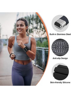 Rock Pow Wrist and Ankle Weights 1 lb Each (2 per Set) Adjustable Wearable for Women and Men for Yoga Walking Pilates Hiking Aerobics Movement  - Image 2