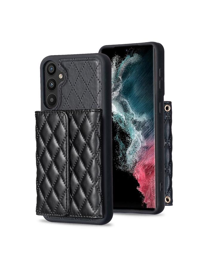 S-TOP Case For Samsung Galaxy A34 5G Horizontal Wallet Rhombic Leather Phone Case - Image 1