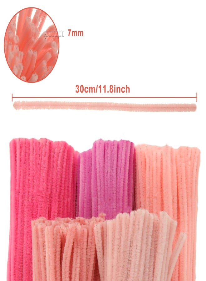 FVIEXE 1500PCS Pipe Cleaners, Pipe Cleaners Craft Supplies, Pink Color Chenille Stems Pipe Cleaners Bulk Fuzzy Sticks for DIY Arts Crafts Project Decorations - Image 2