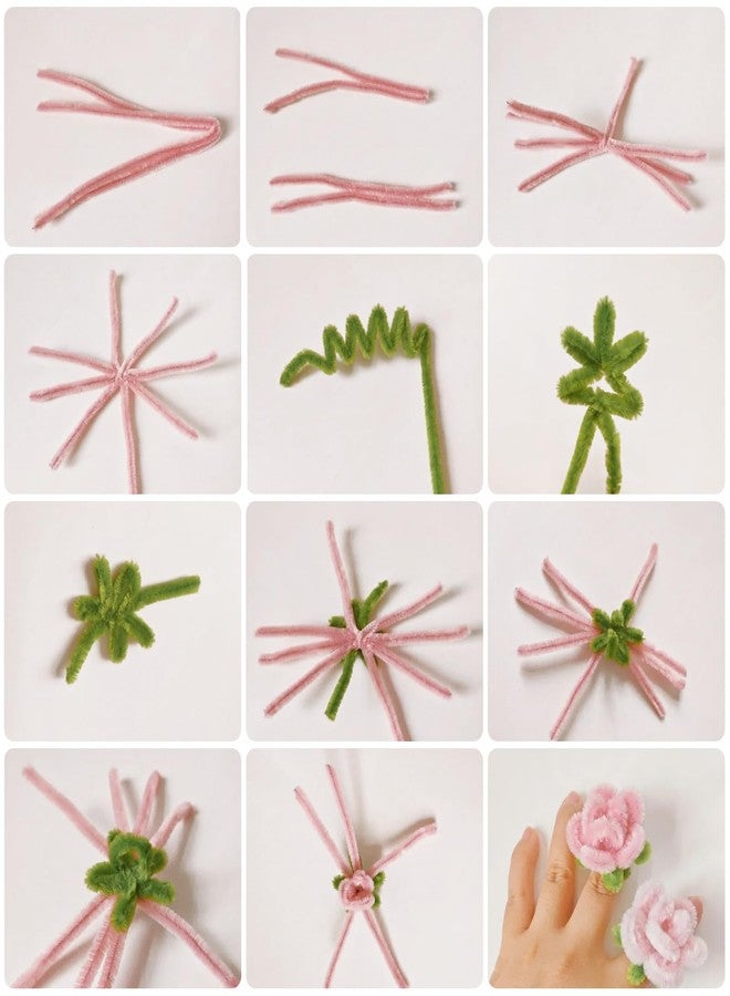 FVIEXE 1500PCS Pipe Cleaners, Pipe Cleaners Craft Supplies, Pink Color Chenille Stems Pipe Cleaners Bulk Fuzzy Sticks for DIY Arts Crafts Project Decorations - Image 4