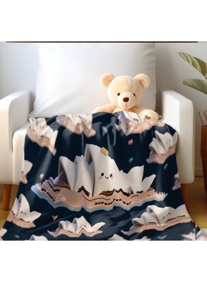 general Children's or student cartoon flannel thin blanket (warm and comfortable, suitable for sleep, games) 100cm*150cm - Image 4