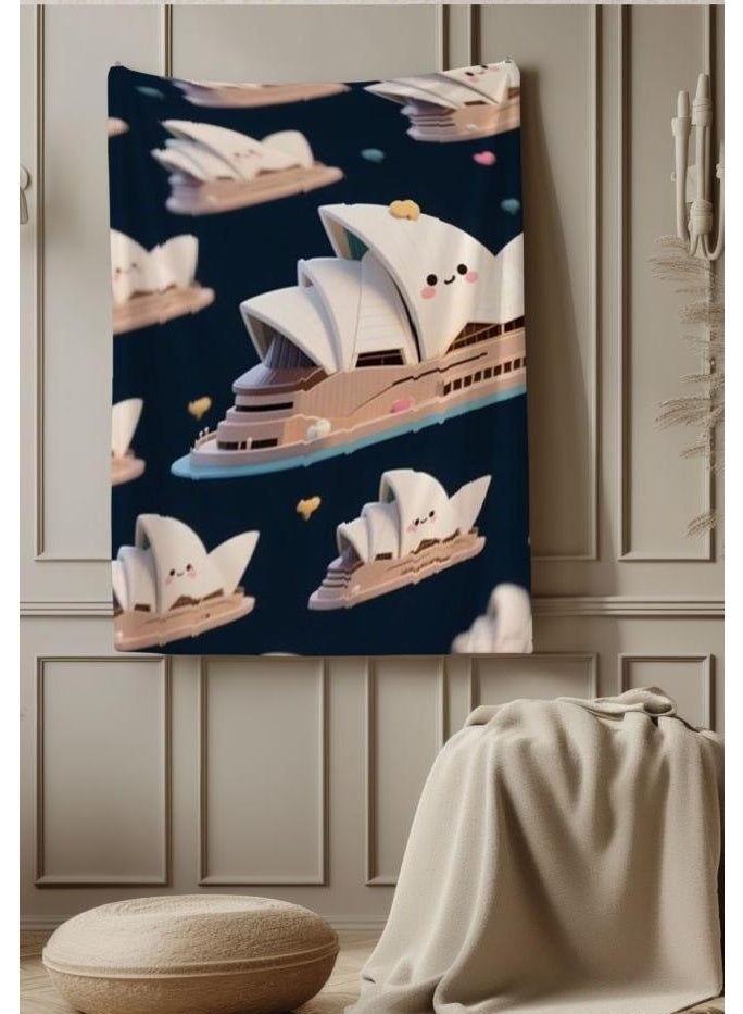 general Children's or student cartoon flannel thin blanket (warm and comfortable, suitable for sleep, games) 100cm*150cm - Image 1
