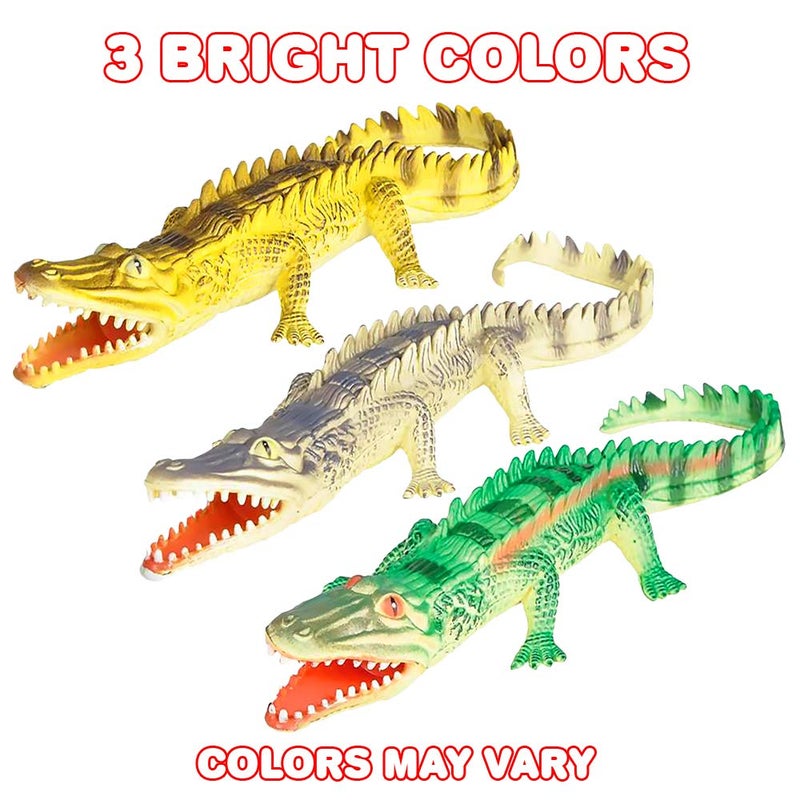 ArtCreativity Soft Alligator Toys for Kids, Set of 2, PVC Animal Figurines, 14.5” Long Alligator Toys for Pretend Play and Wildlife Decorations, Gifts and Favors for Safari or Zoo Birthday Party - Image 4