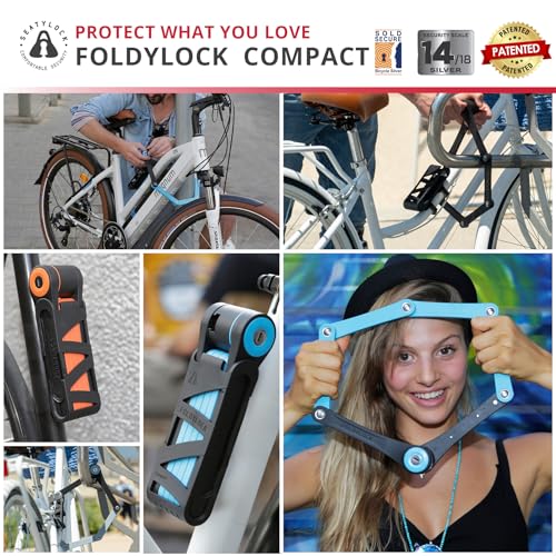 Seatylock FoldyLock Compact Folding Bike Lock - Award Winning Patented Lightweight High Security Bicycle Lock - Heavy Duty Anti Theft Smart Secure Guard with Keys & Case for Bikes or Scooters - Image 5