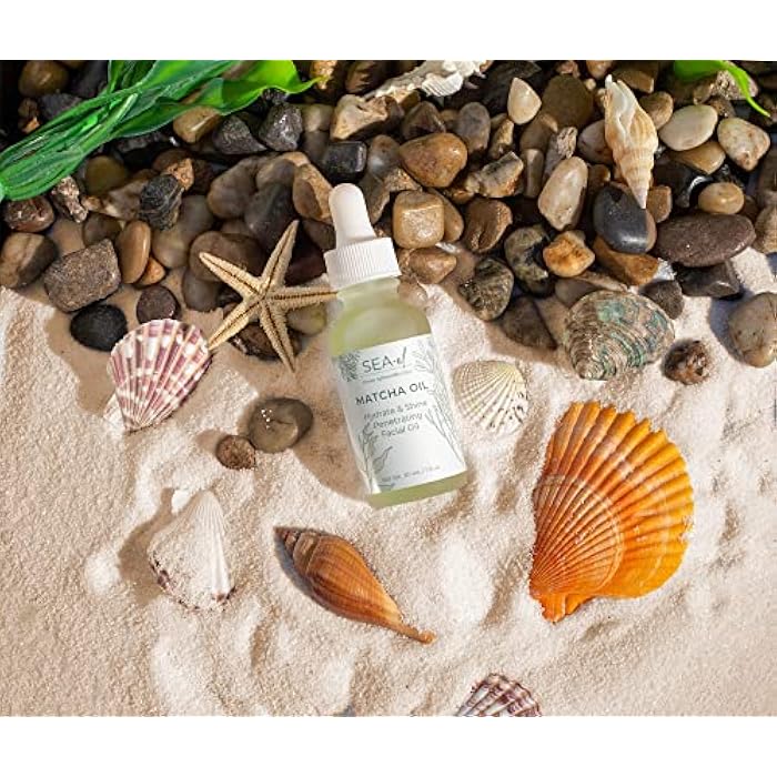Sea-El Matcha Face Oil Skincare - Hydrating Glow Green Tea & Sea Kelp Facial Oil Blend - Calming & Deeply Penetrating Antioxidant-Rich Moisturizer for Women & Men, Vegan, All Skin Types - 1 Fl Oz - Image 4