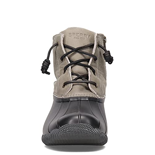 Sperry Womens Saltwater Boots, Black/Grey, 8 - Image 4