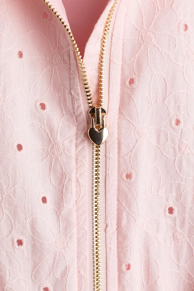 اتش اند ام جاكيت بلوزون من خامة بثقوب