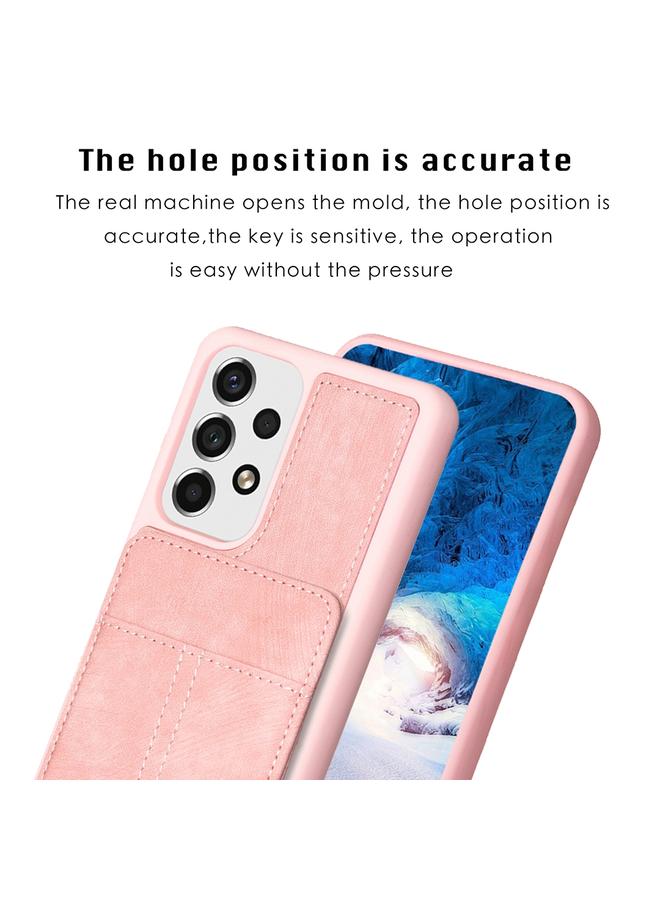 اس-توب جراب لهاتف Samsung Galaxy A52 BF28 جراب هاتف غير لامع مع حامل للبطاقات - Image 3