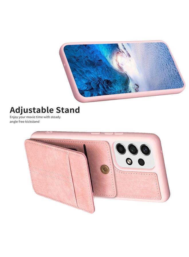 اس-توب جراب لهاتف Samsung Galaxy A52 BF28 جراب هاتف غير لامع مع حامل للبطاقات - Image 5