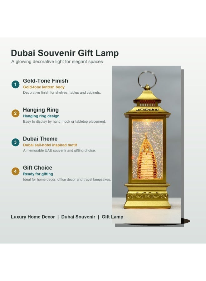 Dubai Souvenir Decorative Lamp Gold Gift Light Burj Al Arab Style Middle East Souvenir Desk Ornament Home Decor Night Light - Image 2