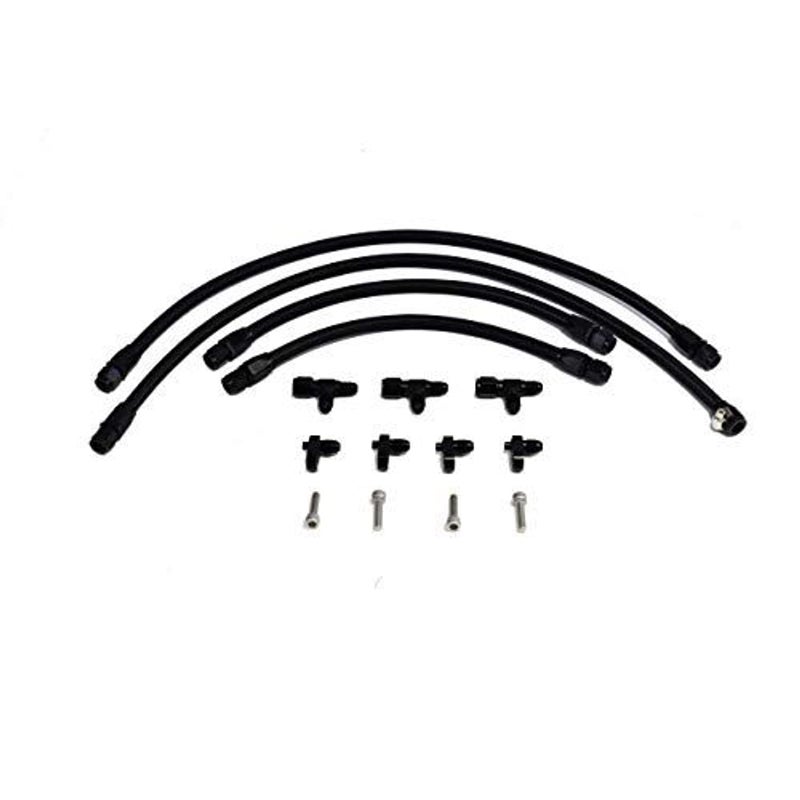 A-Team Performance LS Steam Port Kit - Black, Vehicle Specific Low-Profile Design & Steam Vent Fittings - Port Crossover & Engine Venting - Compatible with LS1, LS2, LS6 & LM7 Engines - Image 1