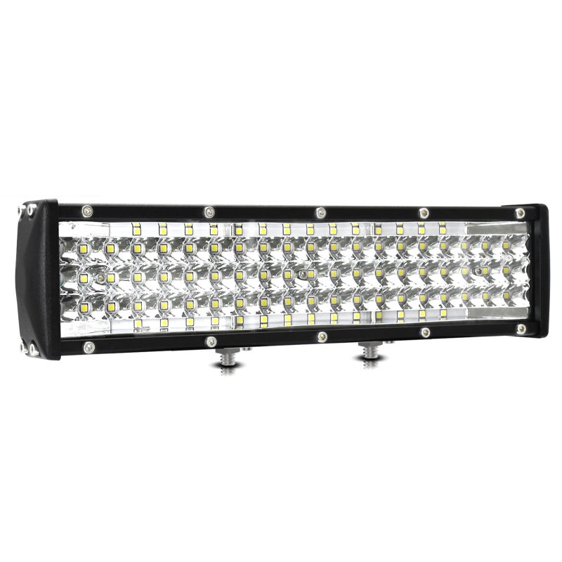 مصباح عمل LED بطول 12 بوصة - مقاوم للماء حسب معيار IP67، ضوء أبيض درجة لون 6000كيلو، عمر خدمة 50000 ساعة، نظام تثبيت قابل للتعديل بزاوية 90 درجة للمركبات غير المدرجة على الطرق، الشاحنات، المركبات الرباعية الدفع، الاستخدام الخارجي والداخلي - Image 1