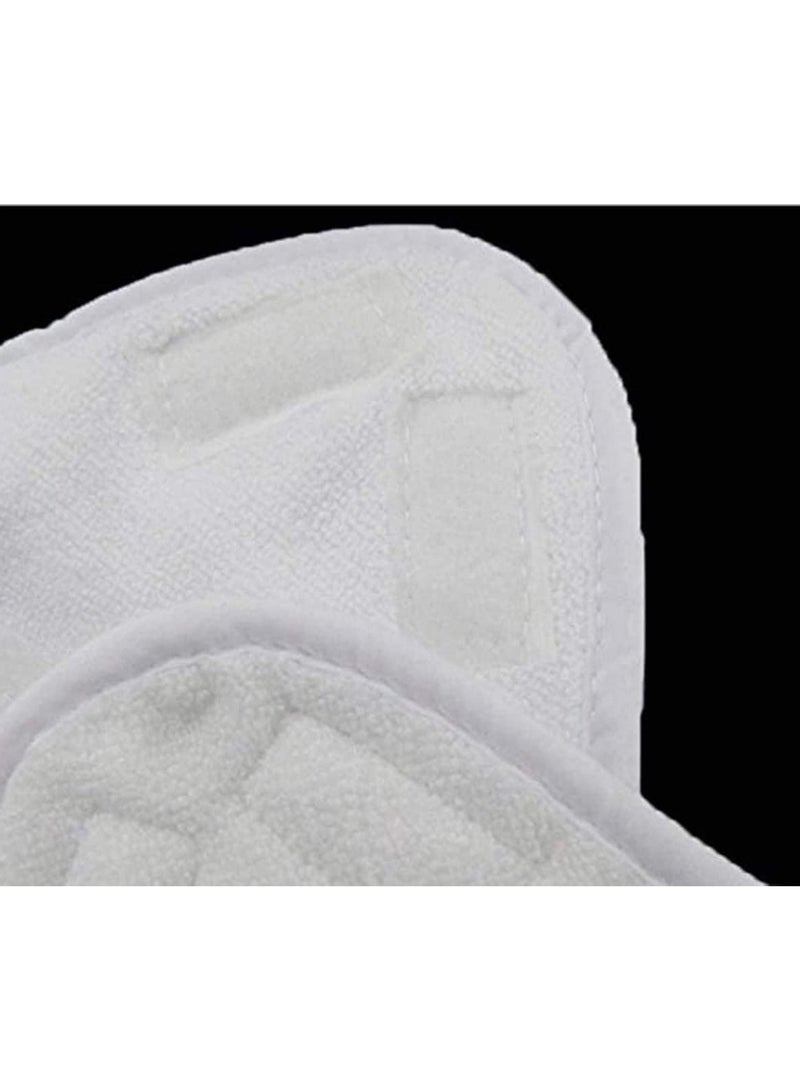 6 وسادة استبدال سحب البخار المثلث ، وسادة استبدال سحب الألياف فائقة الدقة ، علامة القوة الصناعية Velcro ، ناعمة ودائمة ، لا تضر بالأرضية ، متوافقة مع سحب البخار H2O X5 - Image 3