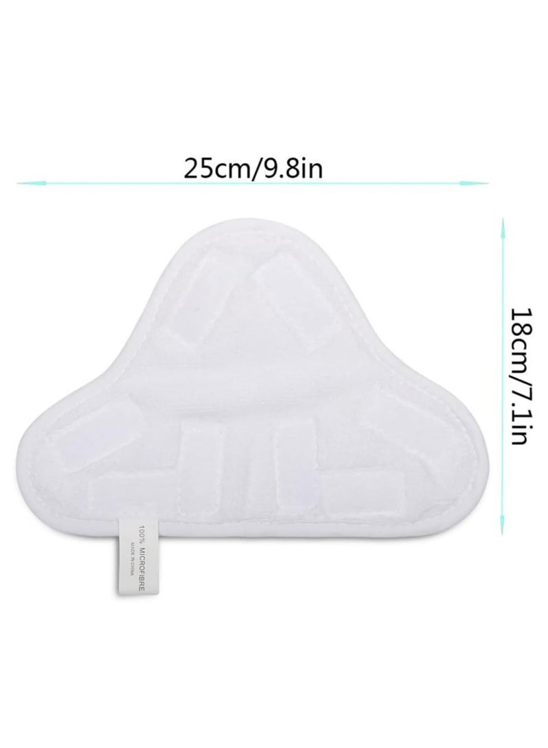 6 وسادة استبدال سحب البخار المثلث ، وسادة استبدال سحب الألياف فائقة الدقة ، علامة القوة الصناعية Velcro ، ناعمة ودائمة ، لا تضر بالأرضية ، متوافقة مع سحب البخار H2O X5 - Image 2