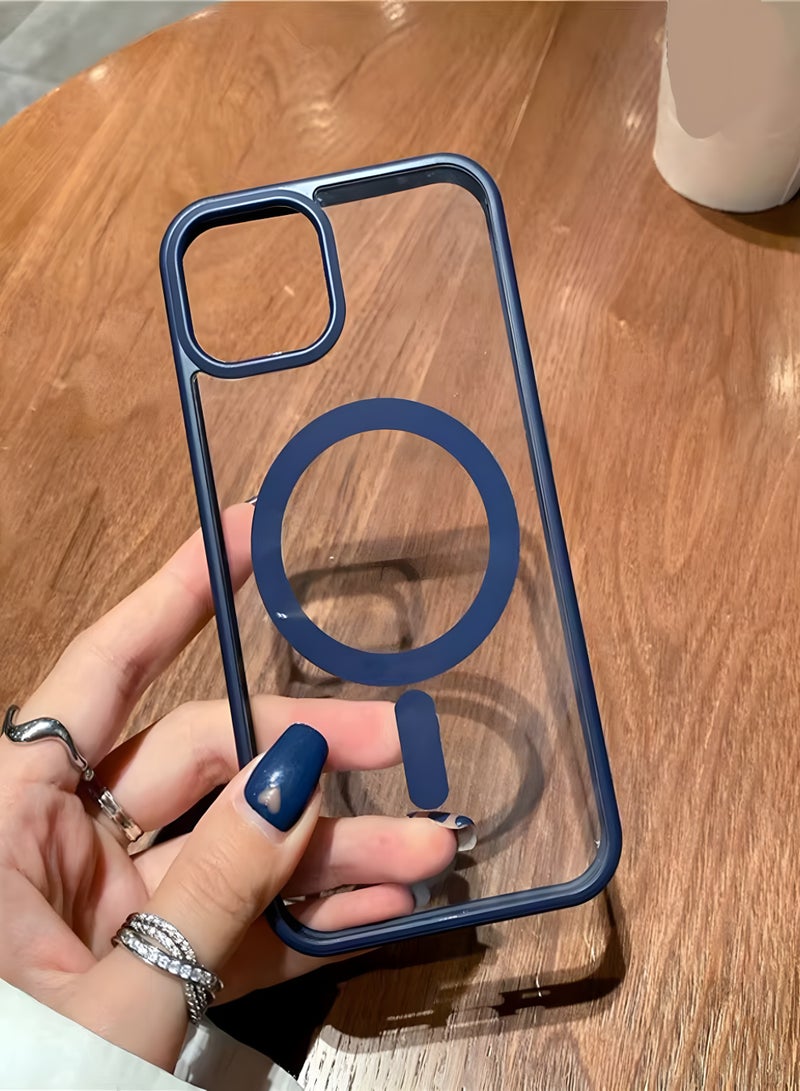 Magsafe Case for iPhone 11 Magsafe Clear Cover Magnetic Wireless Charging Support, Shockproof Protection, Scratch-Resistant for iPhone 11 - Navy Blue - Image 3