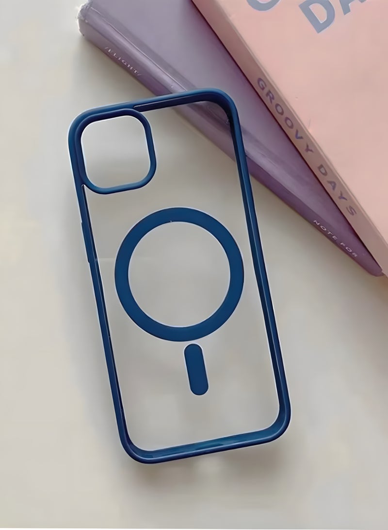 Magsafe Case for iPhone 11 Magsafe Clear Cover Magnetic Wireless Charging Support, Shockproof Protection, Scratch-Resistant for iPhone 11 - Navy Blue - Image 2