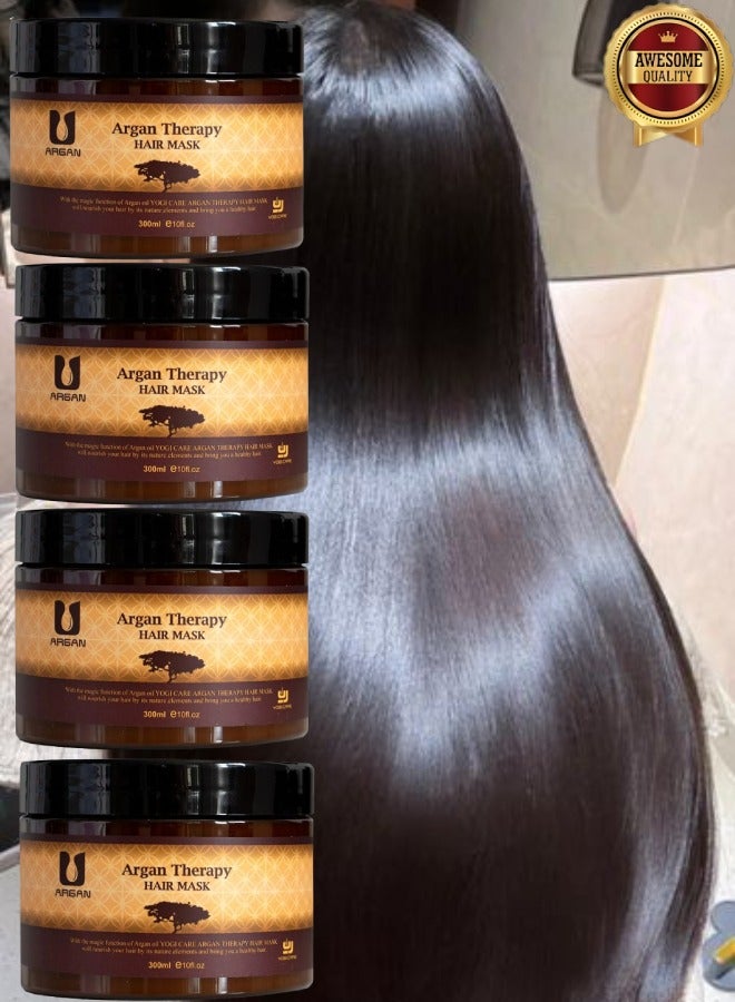 Argan 4 Pieces Argan Therapy Hair Mask 300ml - Image 1