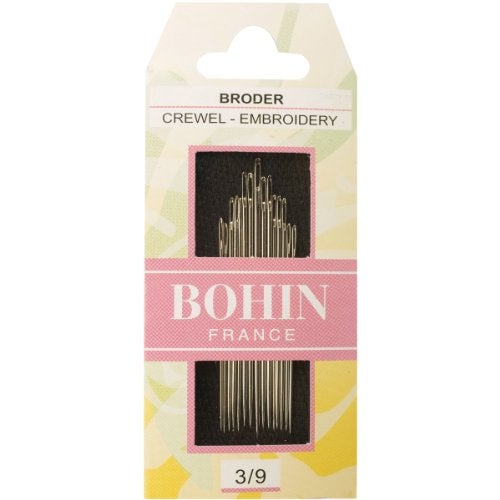 Bohin Crewel Embroidery Needles, Size 3/9, 15 Per Package - Image 2