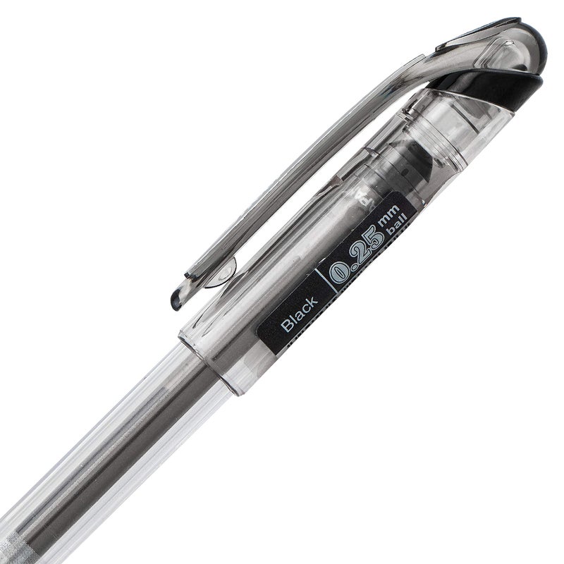 Pentel قلم جل بينتل آرتس سليكسي فائق الدقة، حبر أسود 2-pack (BG202BP2A) - Image 3