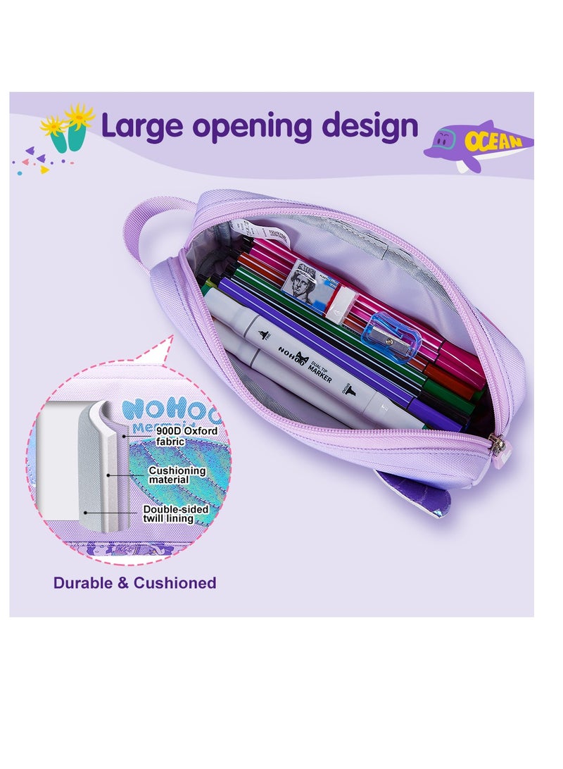 Nohoo Kids Pencil Case / Colour Bag Mermaid - Purple - Image 5