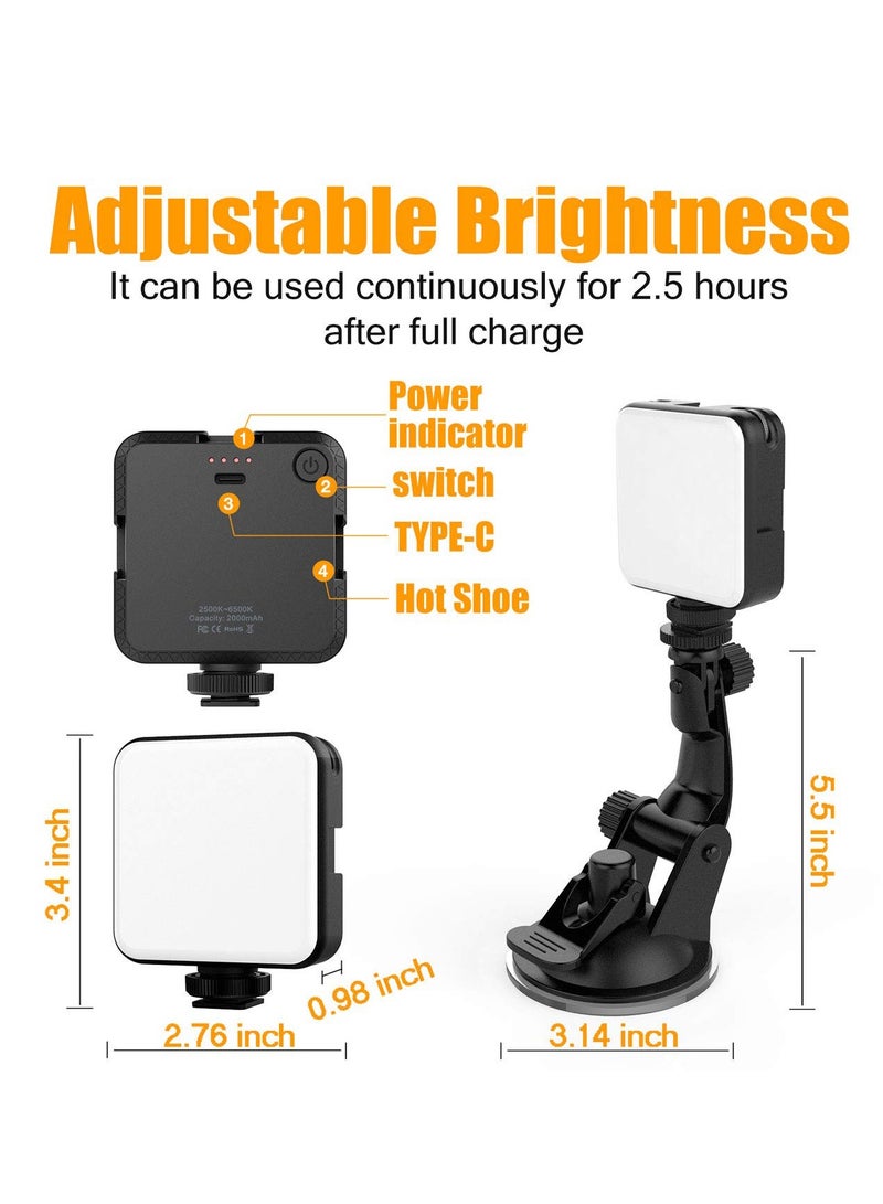 KASTWAVE Videoconferencing Lighting Kit Filming Fill Light Adjustable Color Temperature Camera Light Mini Suction Cup Fill Light Suitable for Live Streaming, Makeup, Video Calls, Etc. - Image 4