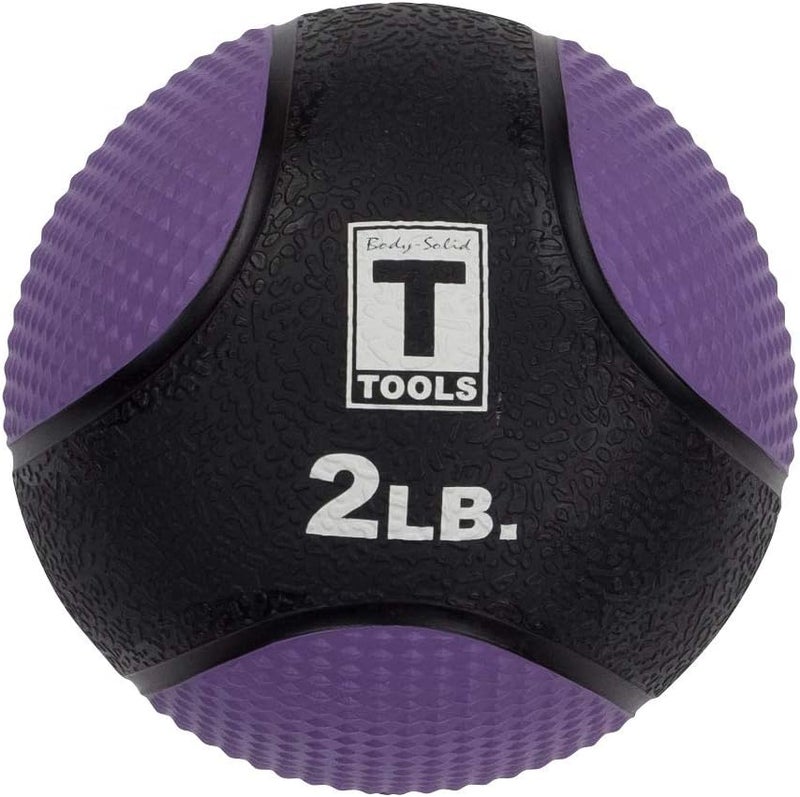 Body Solid Rubber Medicine Ball - Superior Grip, Textured Surface, Adjustable Air Pressure Fitness Balls - Ideal for Cardio and Core Exercise in Home & Gym Workouts - Image 1