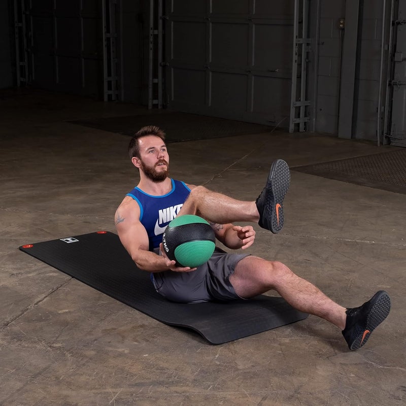 Body Solid Rubber Medicine Ball - Superior Grip, Textured Surface, Adjustable Air Pressure Fitness Balls - Ideal for Cardio and Core Exercise in Home & Gym Workouts - Image 4