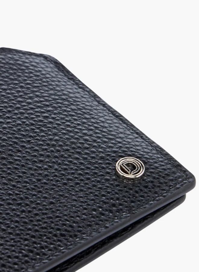 دوتشيني Men's Textured Bi-Fold Wallet