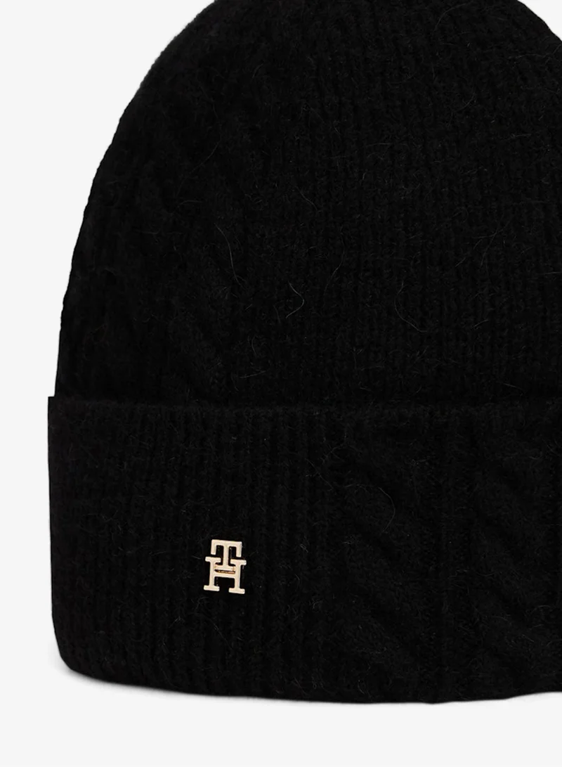 TOMMY HILFIGER  Elevated Chic Fluffy Beanie for Women | Best Price UAE