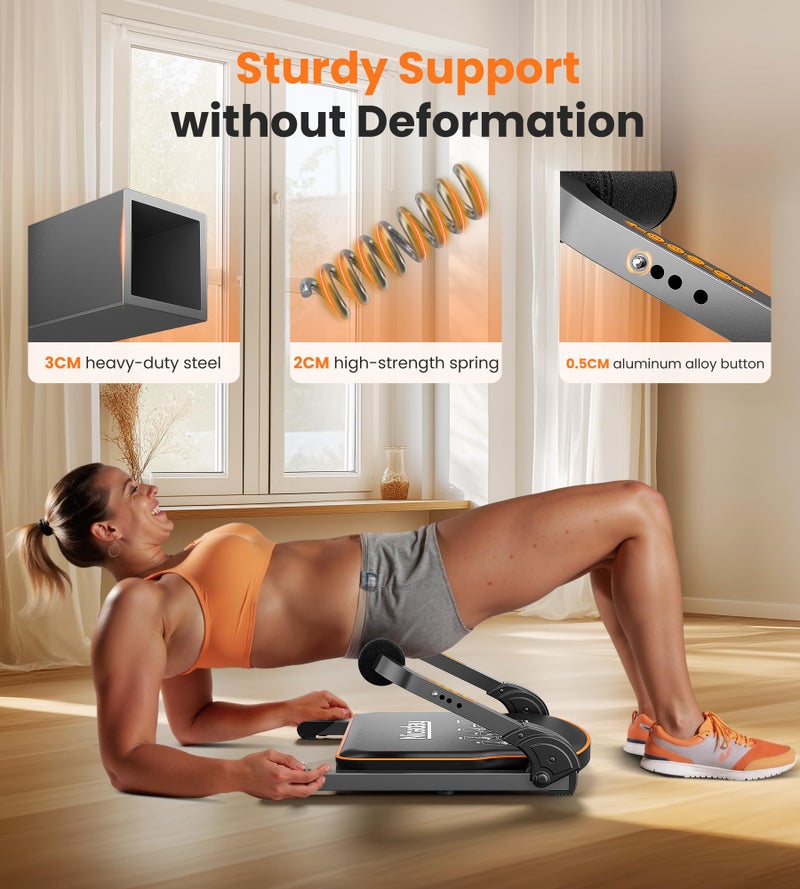 Nice Day Niceday Ab Workout Equipment, Ab Machines for Stomach Workout, Ab Trainer Machine for Home, Ab Crunch Machine for Home Exercise, Sit Up Machine with 330 LBS Weight Capacity - Image 4