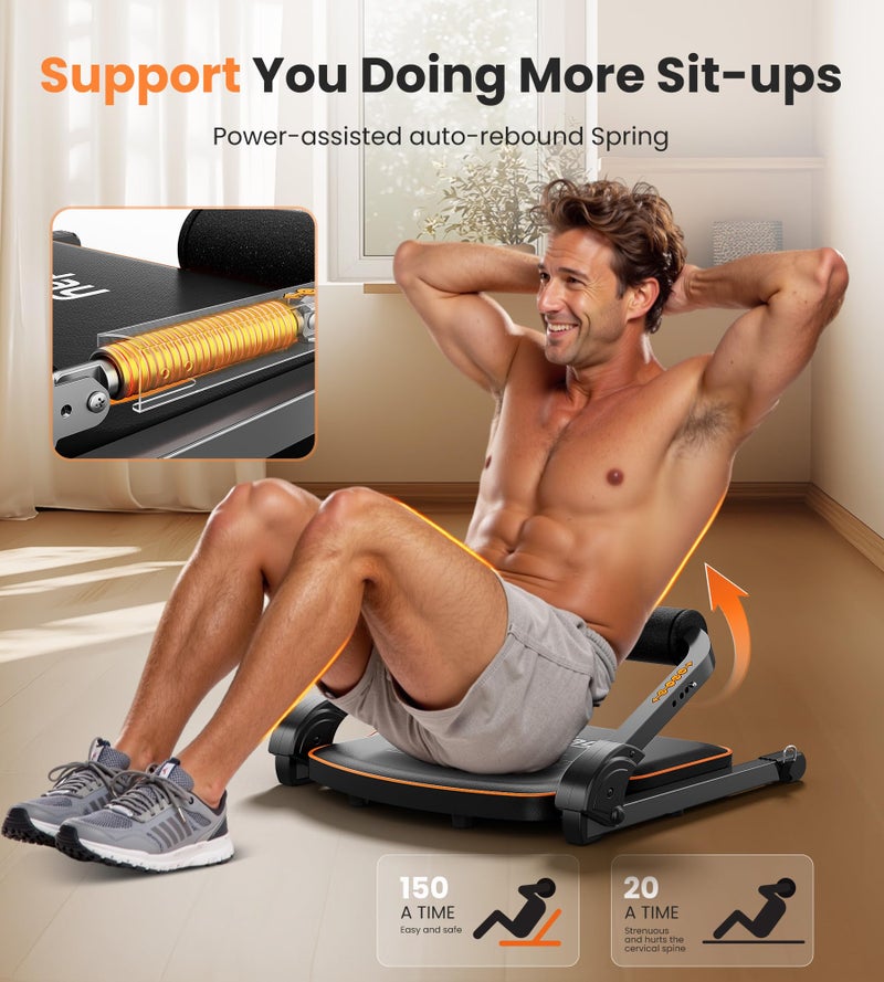 Nice Day Niceday Ab Workout Equipment, Ab Machines for Stomach Workout, Ab Trainer Machine for Home, Ab Crunch Machine for Home Exercise, Sit Up Machine with 330 LBS Weight Capacity - Image 5