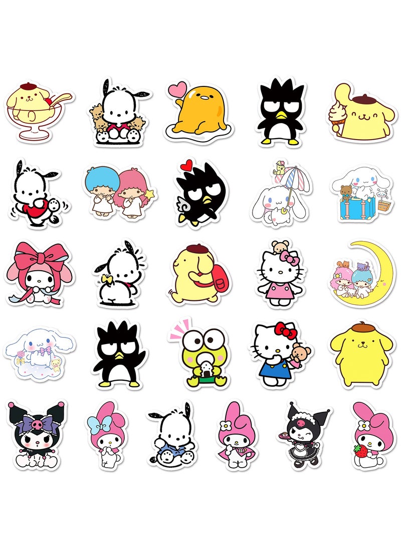 هاي هيلوك سانريو، ملصقات كرومي للكمبيوتر المحمول وزجاجة المياه والأمتعة ولوح التزلج والدراجات الهوائية ولوح التزلج للأطفال والمراهقين والبالغين، مقاومة للماء، ملصقات جمالية، عبوة من 101 - Image 4