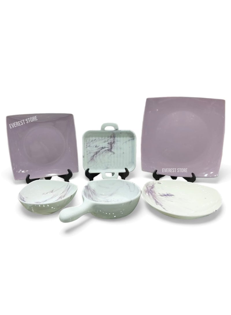 Fathy Mahmoud Dinner set porcelain dishes , bowls and pans 26 piece Fathy Mahmoud - LOTUS  - Image 1