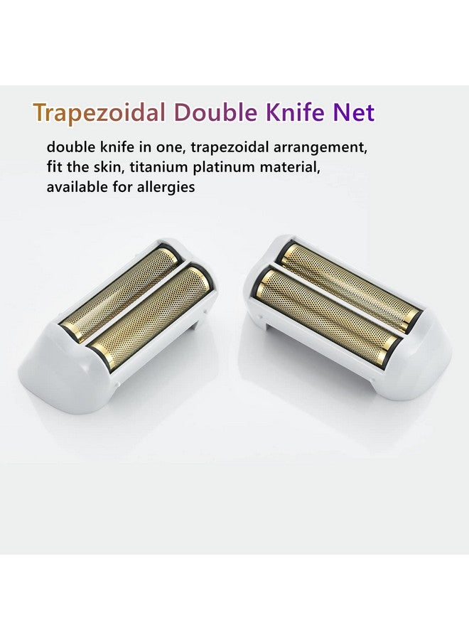 AIJALY 2 Pack Pro Shaver Replacement Foil And Cutters Compatible With Andis 17150(Ts1)/17155/17200 Shaver Profoil Lithium Replacement" Golden - Image 3