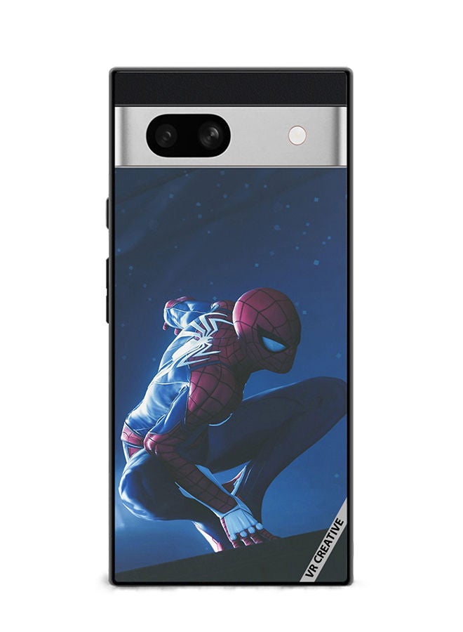 VR CREATIVE Protective Case Cover For Google Pixel 7a Spiderman Design Multicolour - Image 1